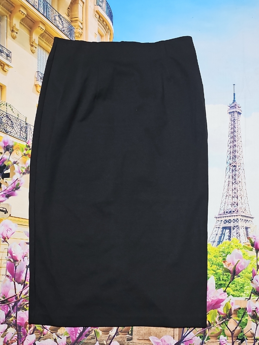 Eileen Fisher Elegant Black Pencil Skirt Size Small